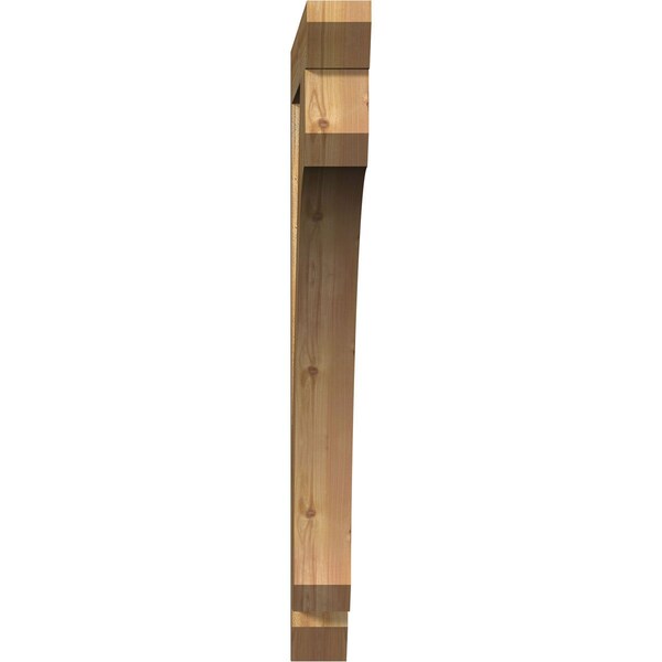 Legacy Slat Rough Sawn Bracket, Western Red Cedar, 4W X 44D X 44H